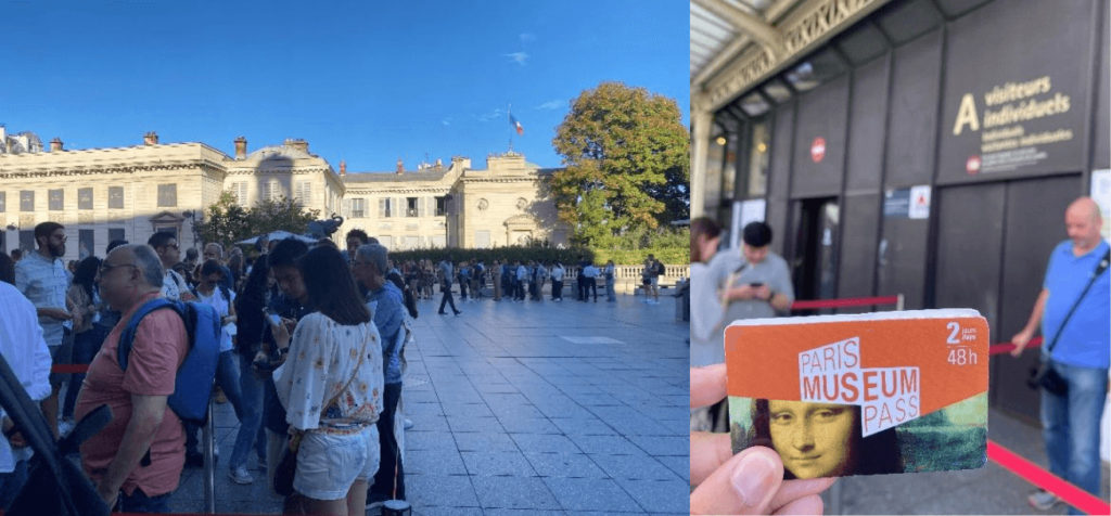 本次參訪 奧賽美術館 ，我使用的是 Paris Museum Pass，因此，有一條屬於持有者的快速通道，並且不用像羅浮宮、橘園美術館等，需要先上網預約時段