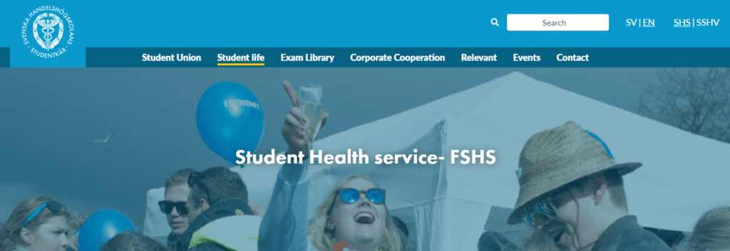FSHS 是芬蘭全職學生能享有的學生保險 Finnish Student Health Services