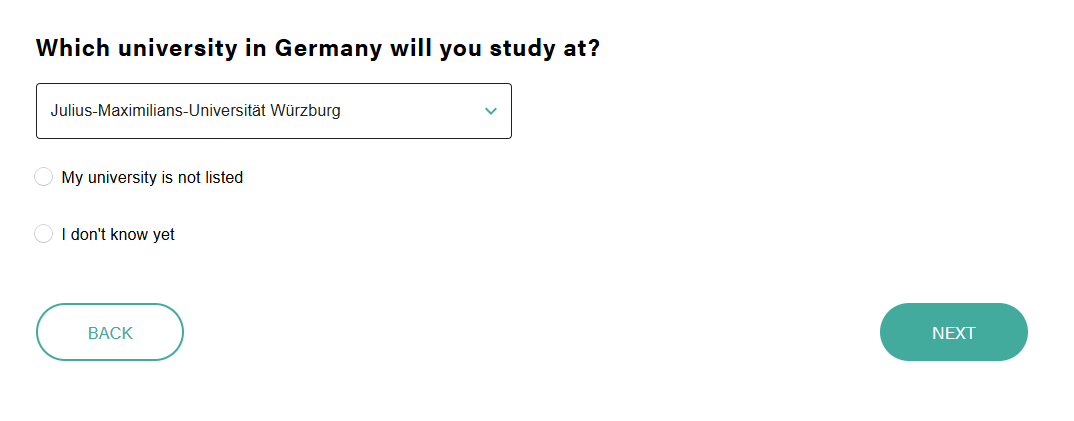 Which university in Germany will you study at