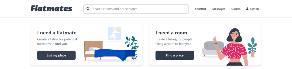 Flatmate：可自行註冊為會員刊登資訊，時不時會出現短期離澳的朋友刊登短期的出租資訊