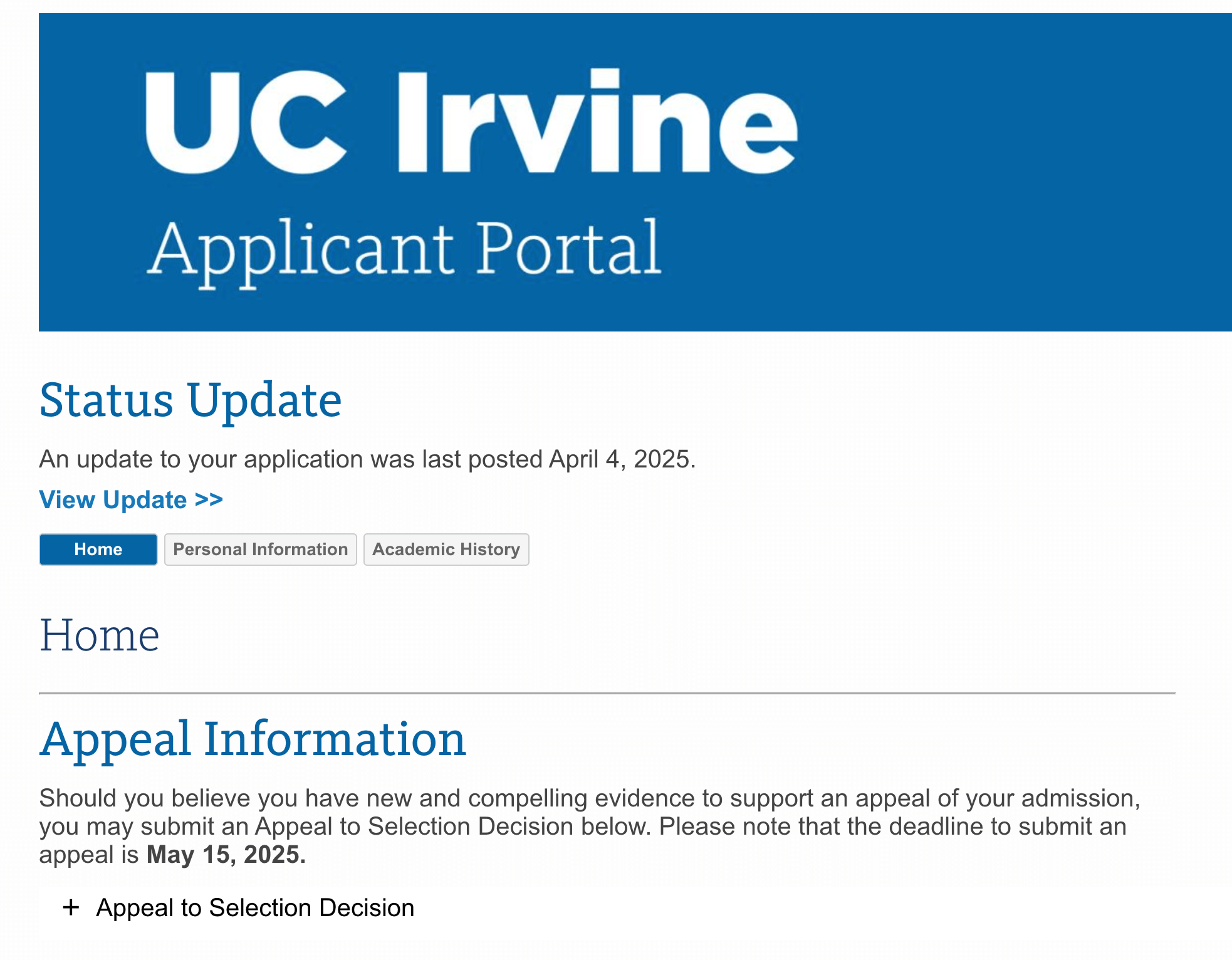 UC 加州大學系統錄取時間