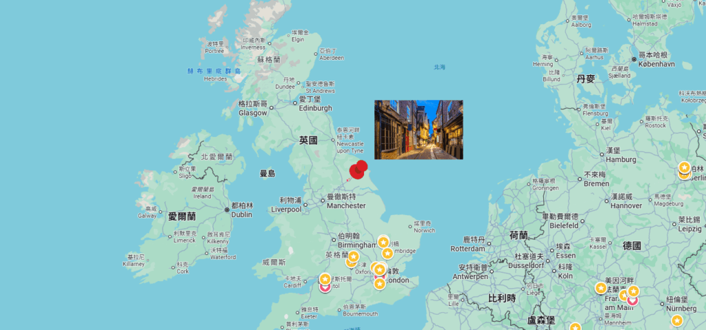 約克位於北約克郡，曾受不同的民族佔領，像是羅馬人、盎格魯人、丹麥人等等，可以說是見證許多英格蘭的重大歷史事件