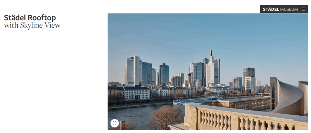 博物館頂樓 (Städel Rooftop) 眺望河岸風光